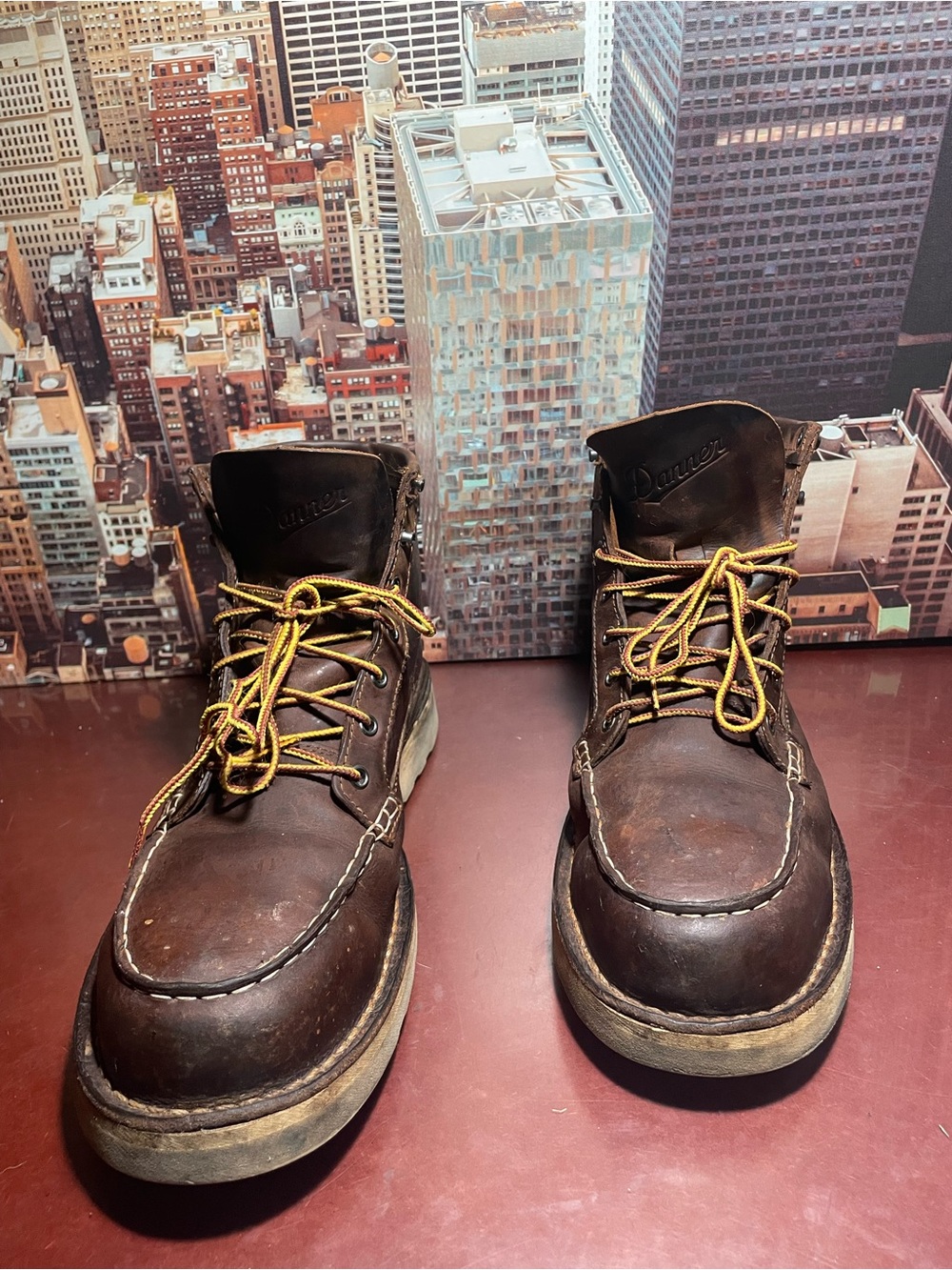 Danner Bull Run Moc Steel  Toe 6” Boots Mens 13  EE Brown Leather 15563 USA